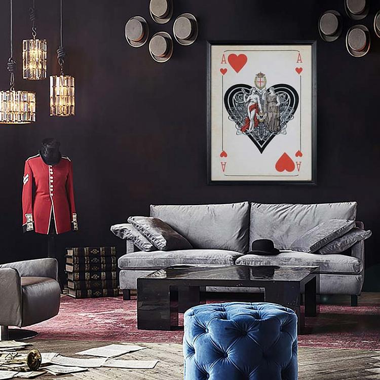 Картина-принт Червовый Туз Cards Aces Hearts