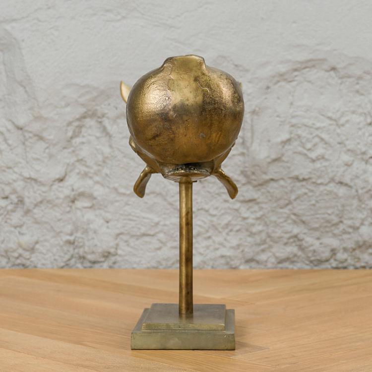 Золотая статуэтка Кит Decorative Object Whale Gold