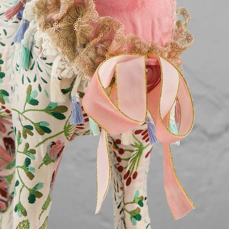 Статуэтка Олень с цветочным узором и золотыми рогами Floral Deer With Golden Horns