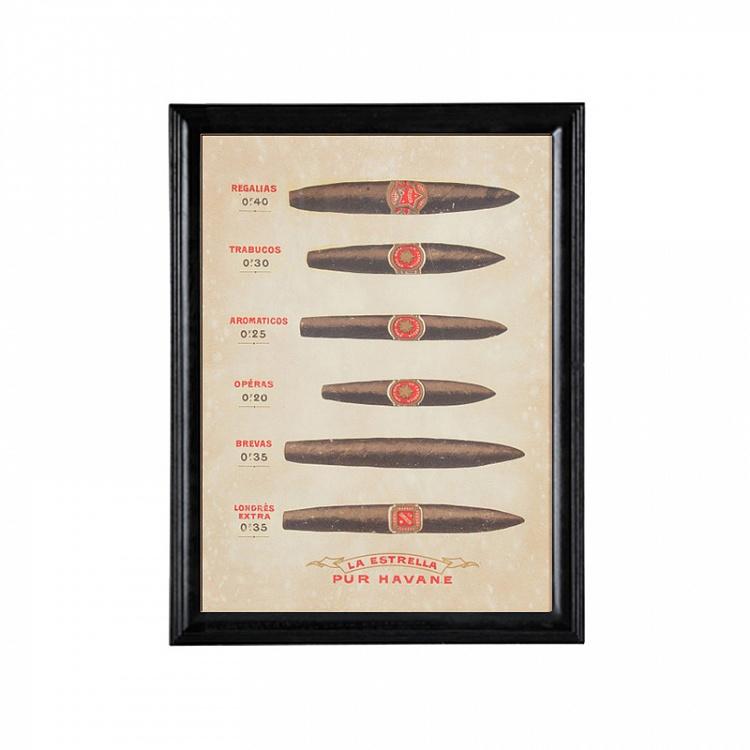 Картина-принт Сигары 1 Cigar Panel 1