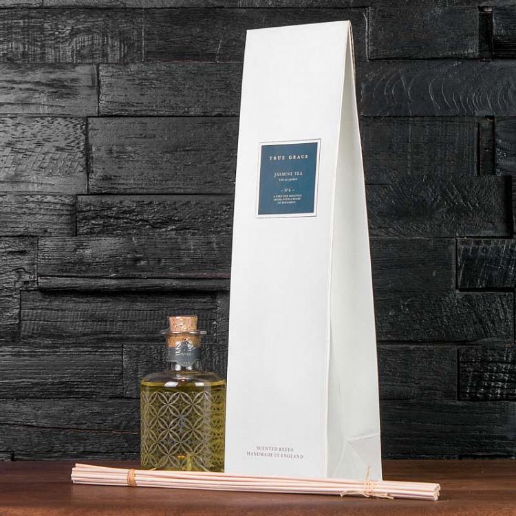 Аромадиффузор набор (палочки, жидкость в бутылочке) Жасминовый Чай, 200 мл Small Reed Diffuser Jasmine Tea 200 ml