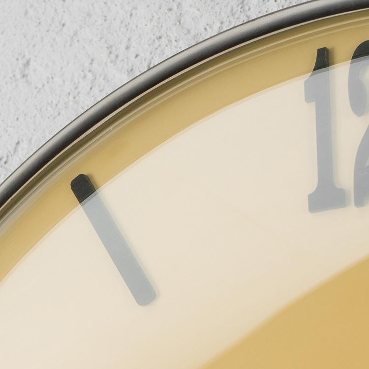 Настенные стальные часы с выпуклым стеклом Convex Glass Wall Clock