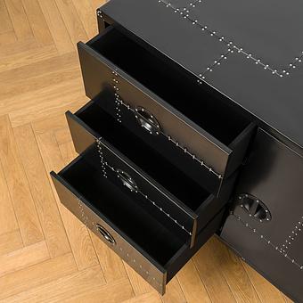 Комод Knight Cabinet RM алюминий Jet Black