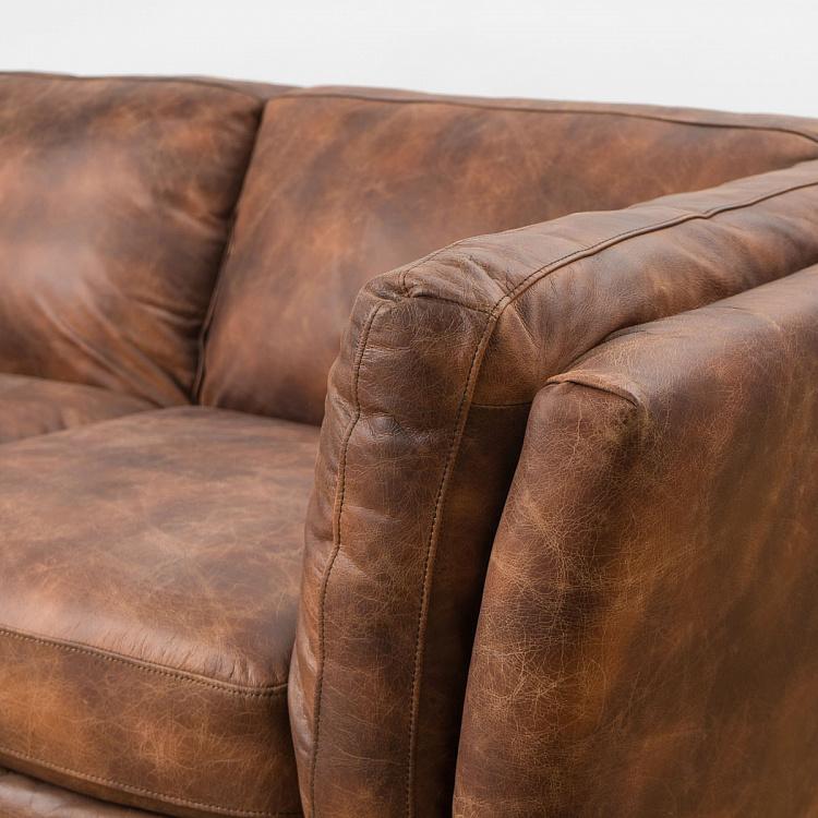 Четырёхместный диван Верона, тёмные ножки Verona 4 Seater, Oak Dark Brown