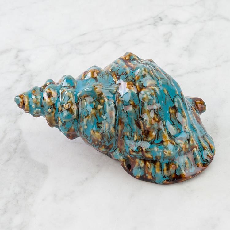 Статуэтка Синяя ракушка, M Decoration Shell Blue Medium