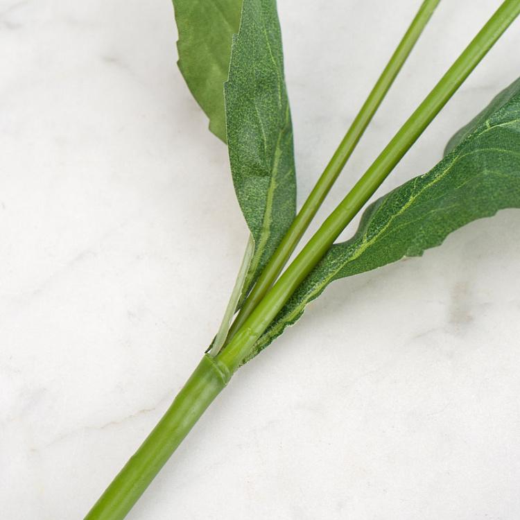 Искусственный георгин бело-зелёный Dahlia White Green 48 cm