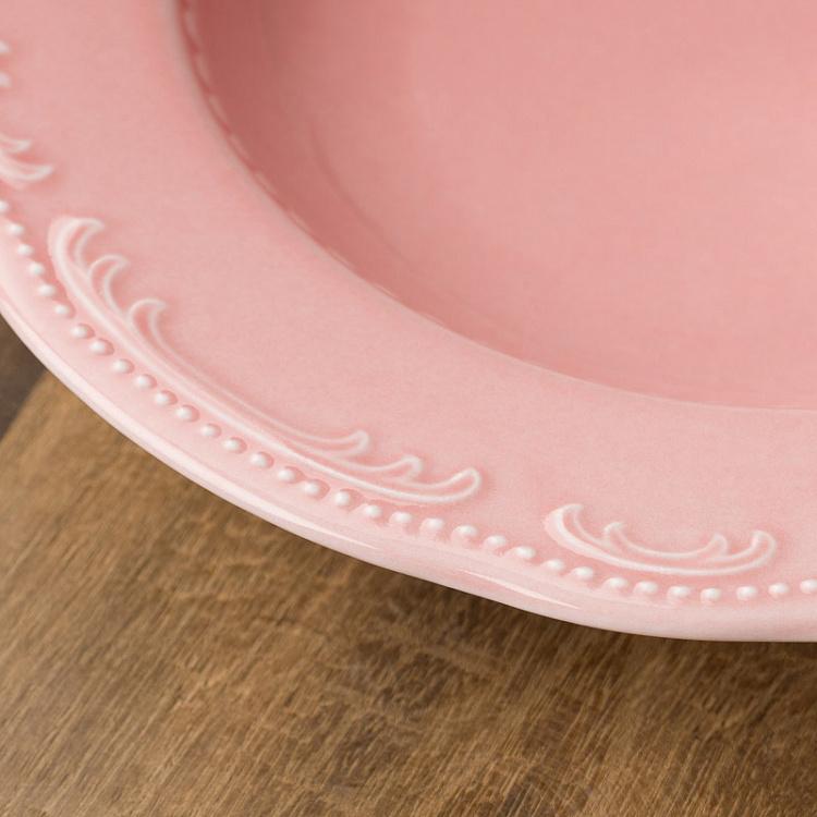 Пудрово-розовая суповая тарелка Старая Вена Vecchio Vienna Soup Plate Powder Pink