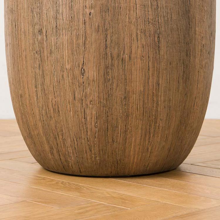 Кашпо-чаша Эффектори светлый дуб, XL Effectory Wood Bowl Pot Light Oak Extra Large