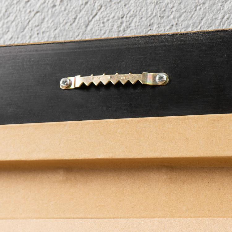 Винтажная картина-принт в чёрной с золотом раме Старинные карты Париж, Франция, 1834 Vintage Maps Paris, France, 1834, MP1 Frame