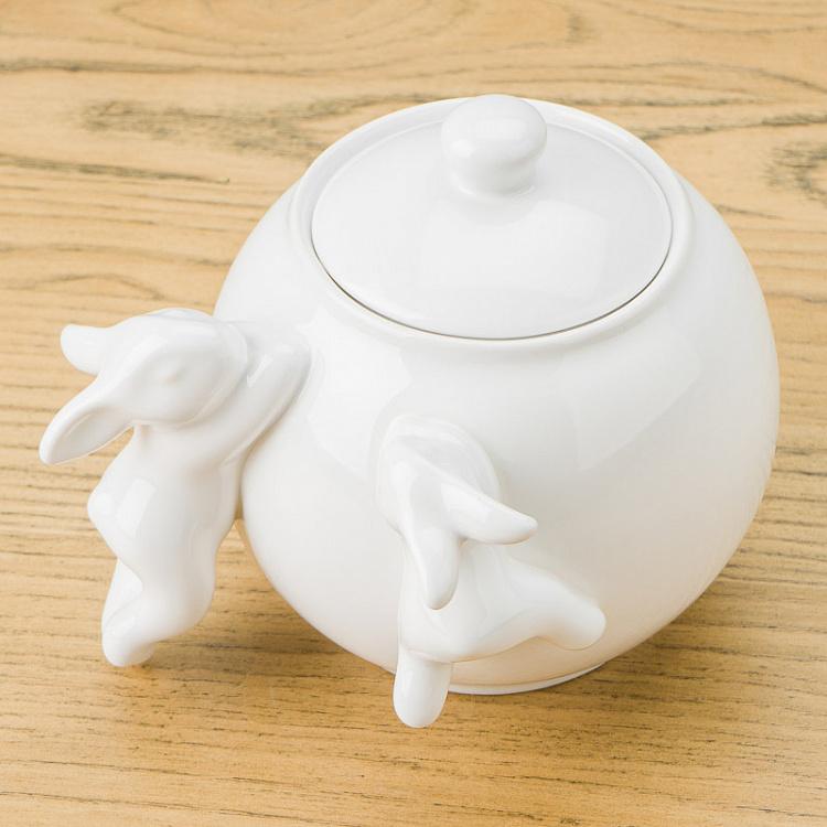 Сахарница с кроликами Rabbit Sugar Bowl