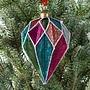 Ёлочная игрушка Polyhedral Pendant Aged Colorful 14 cm