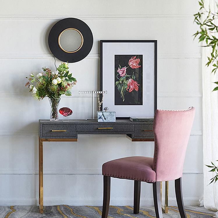 Круглое зеркало с подсветкой в чёрной раме Mirror With Led Light