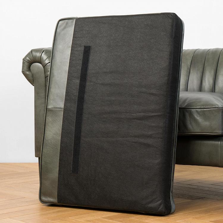 Трёхместный диван Вена Vienna 3 Seater, Black Matt Metal RM