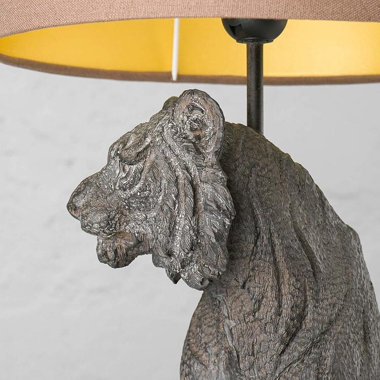Настольная лампа с абажуром Сидящий тигр Seated Tiger Lamp With Shade