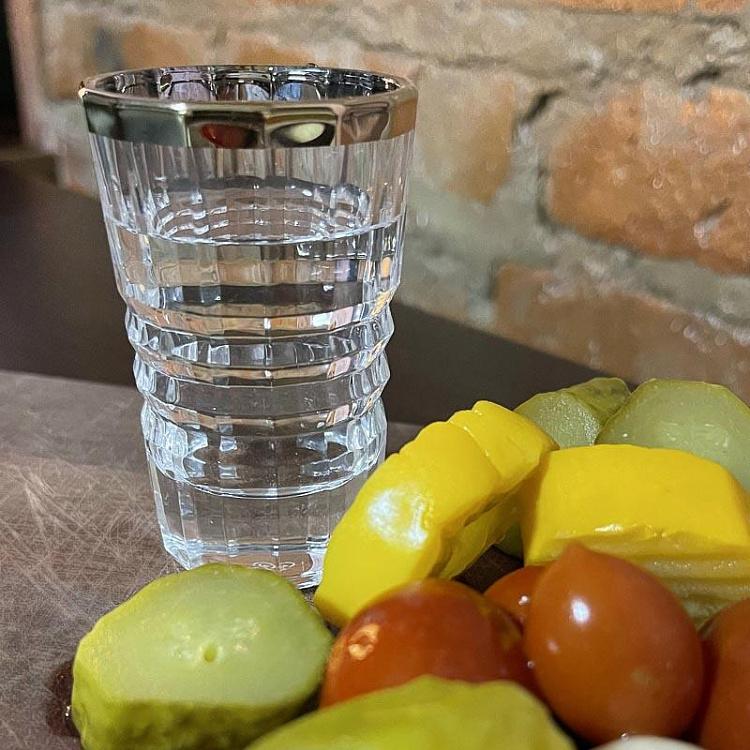 Низкий стакан с золотым ободком Макасар Macassar Glass Low With Golden Rim