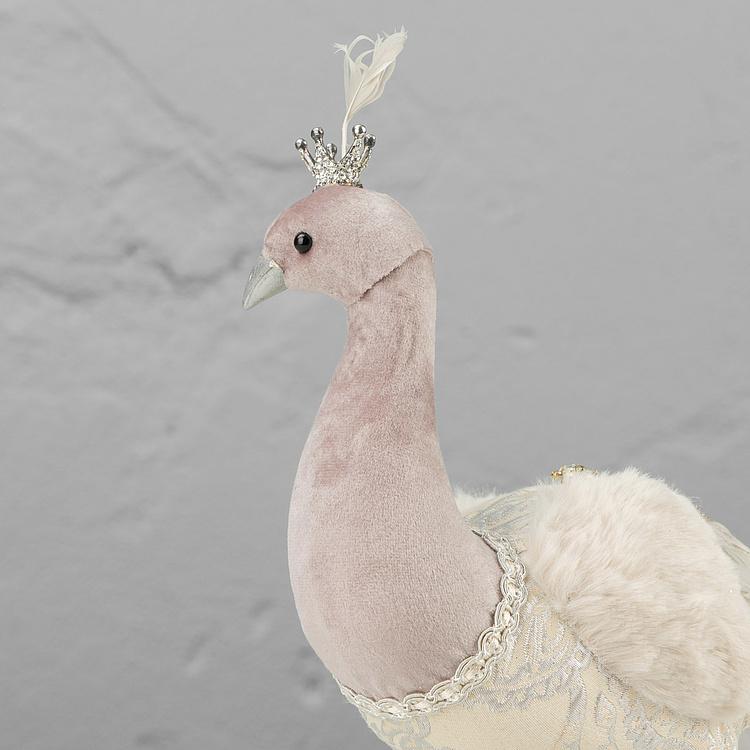 Статуэтка Павлин с золотой короной, L Peacock With Golden Crown Large