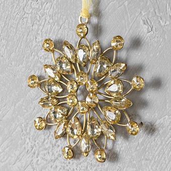 Jewelled Round Flower Champagne 8 cm