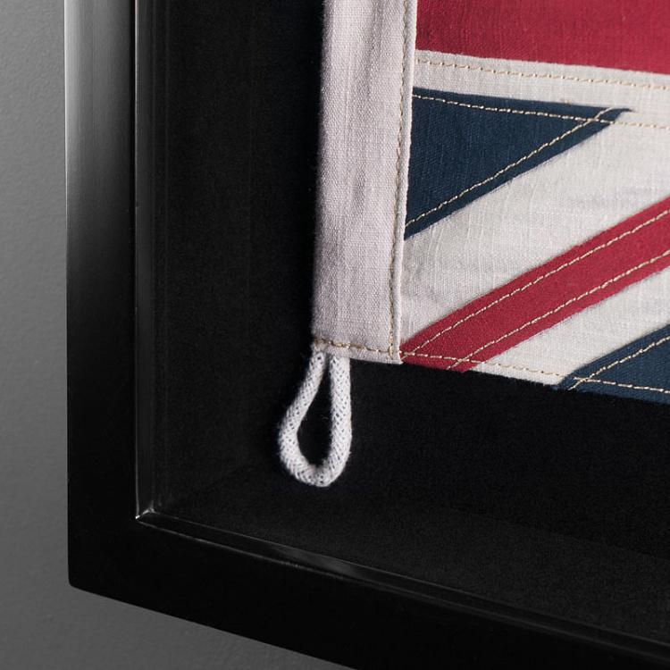Флаг Великобритании за стеклом в раме, мини Shadow Box Flag UK Mini