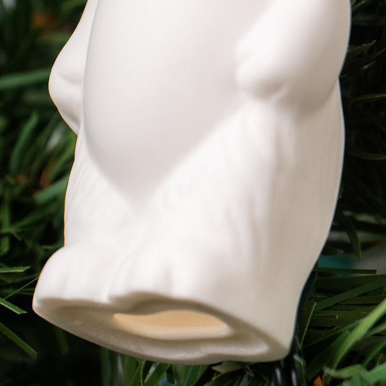 Коллекционная ёлочная игрушка Зайка Rabbit Collectible Toy 9,5 cm