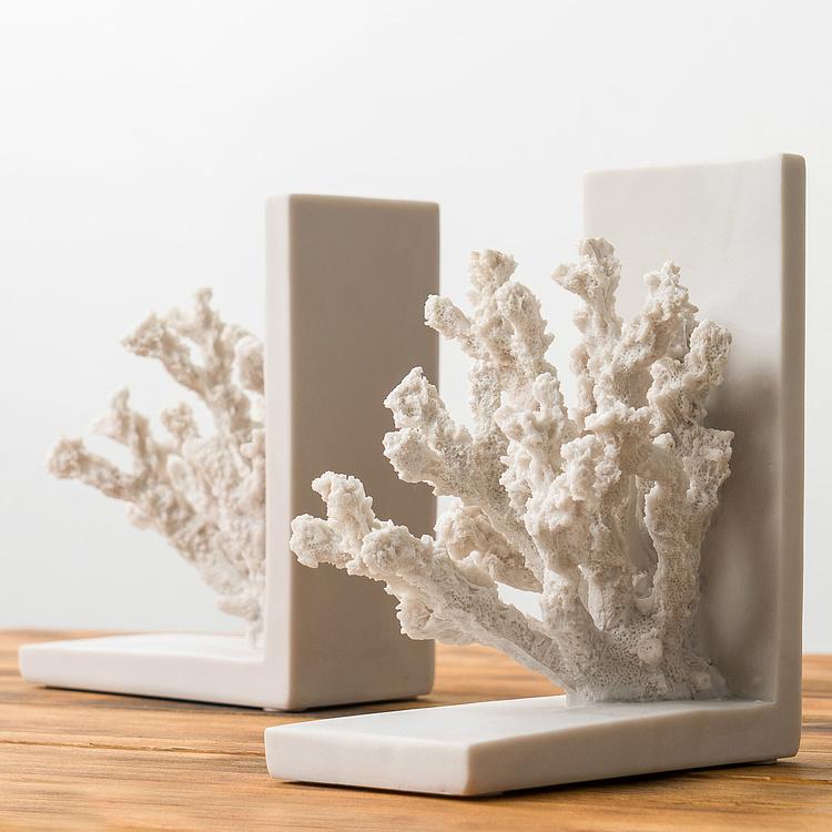 Набор из двух держателей для книг Кораллы Bookend Corals