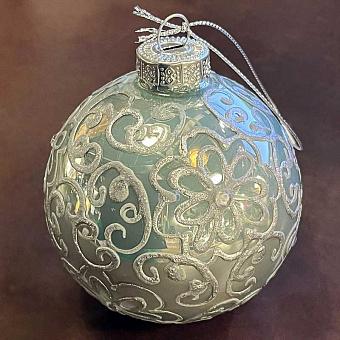 Floral Pattern Ball Grey 8 cm discount