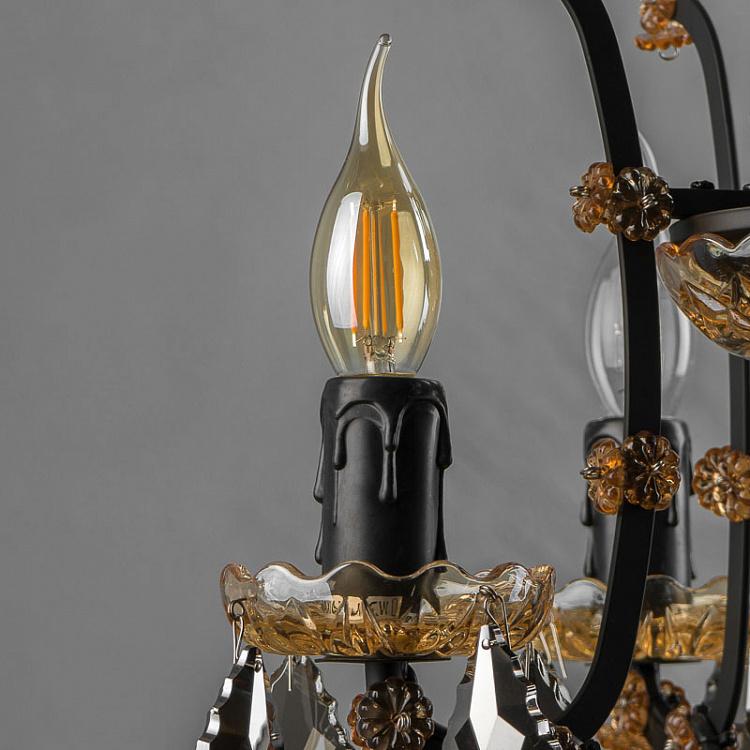 Филаментная светодиодная диммируемая лампа Эдисон Пламя Цитадель E14 4 Вт, золотая колба Edison Flame Gold Citadel E14 4W Dim