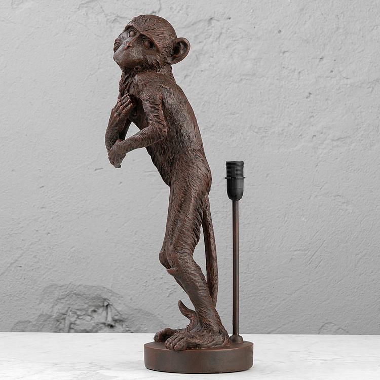 Настольная лампа Обезьянка, держащая абажур Table Lamp With Monkey Holding Shade