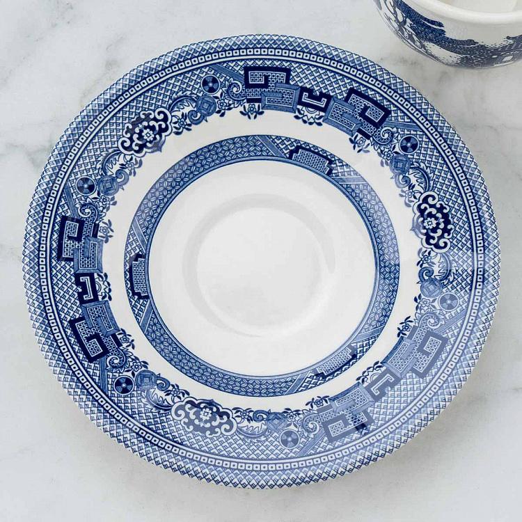 Чайная пара Голубая ива Blue Willow Tea Cup And Saucer