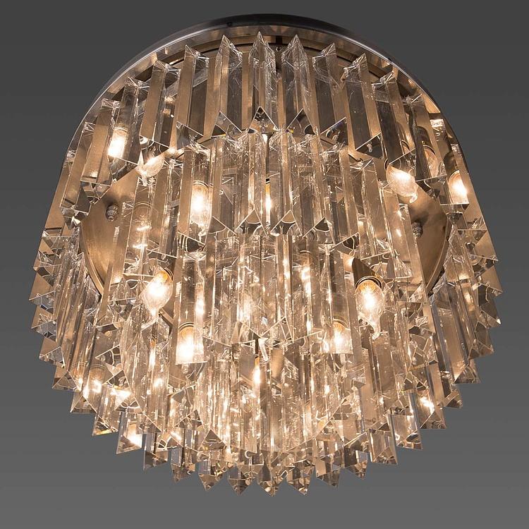 Накладная каскадная люстра Одеон с тремя кольцами Odeon Chandelier Flush 3 Rings