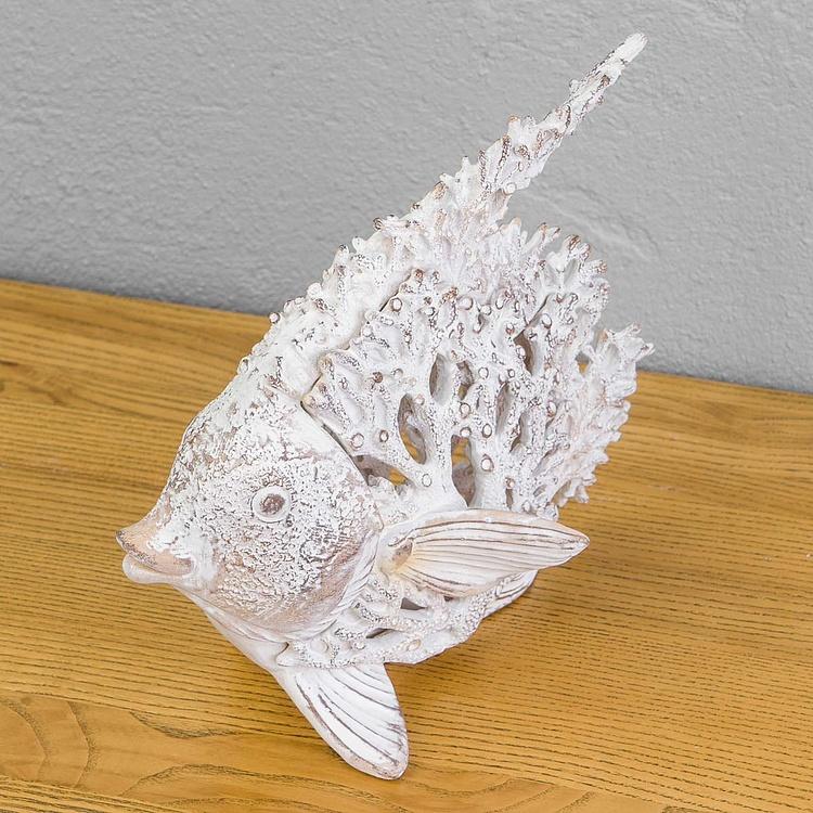 Статуэтка коралловая Рыба-ангел Coral Look Angelfish White