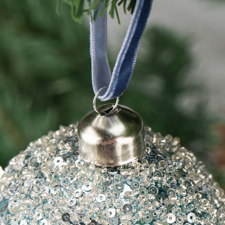 Ёлочная игрушка Снежный шар Snow Ball 8 cm