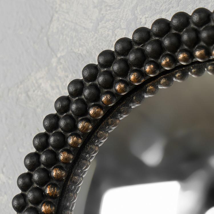 Выпуклое зеркало Чёрные бусины Black Beads Mini Convex Mirror