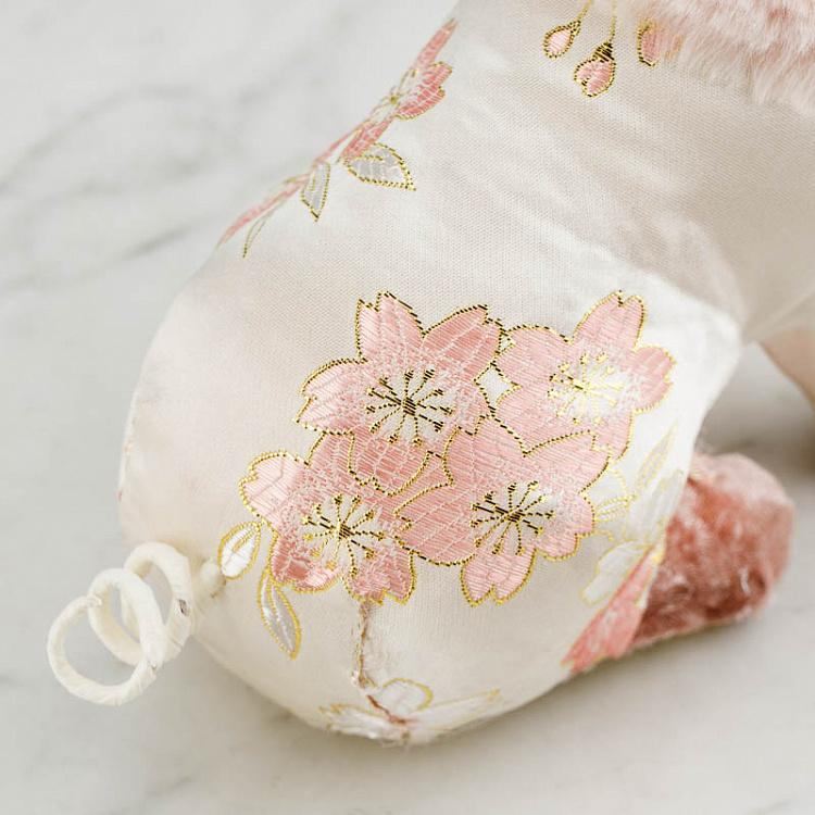 Фигурка из ткани Розовая свинья Fabric Seated Pig Pink