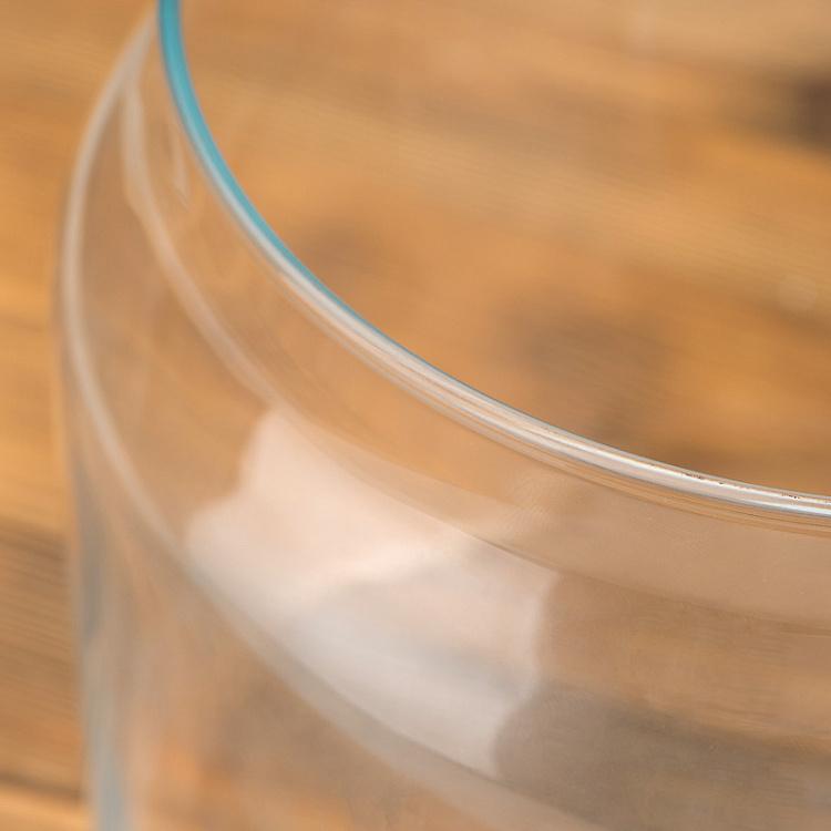 Стеклянная цилиндрическая ваза, S Cylindrical Glass Jar Small