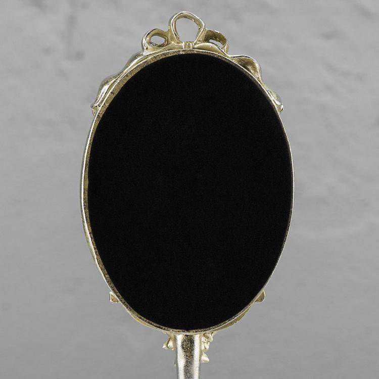 Настольное ручное зеркало на ножке Элегантность Elegant Hand Mirror On Base Champagne