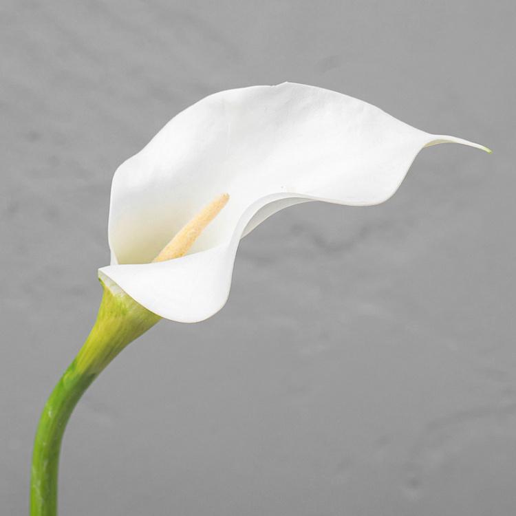 Искусственная калла белая, M Calla White Medium 83 cm
