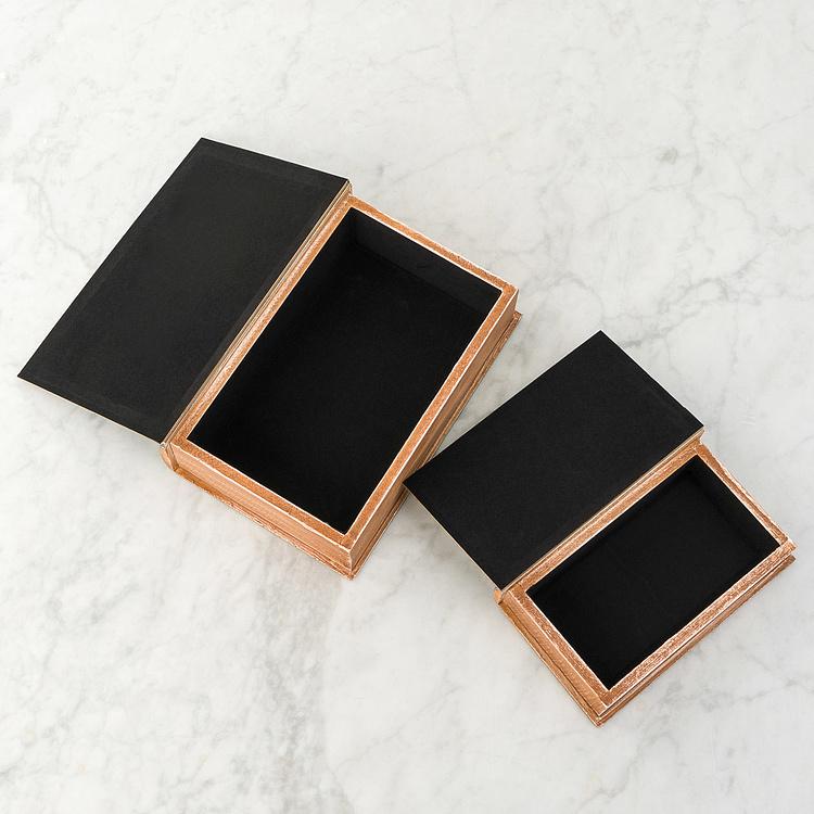 Набор из двух шкатулок Старая Англия Set Of 2 Book Boxes Old England