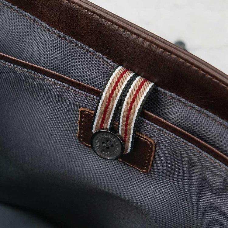 Кожаная мужская сумка-портфель Мессенджер Satchel Messenger Bag