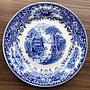Винтажная тарелка Vintage Plate Blue White Large 10