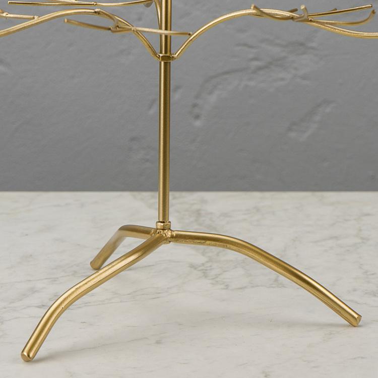 Золотистая ёлка-дисплей Metal Twig Display Tree Gold 93 cm