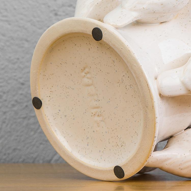 Белая ваза Птицы Birds Vase White