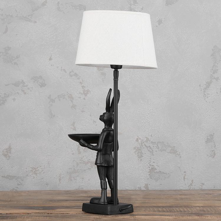 Настольная лампа с абажуром Заяц Table Lamp With Standing Hare