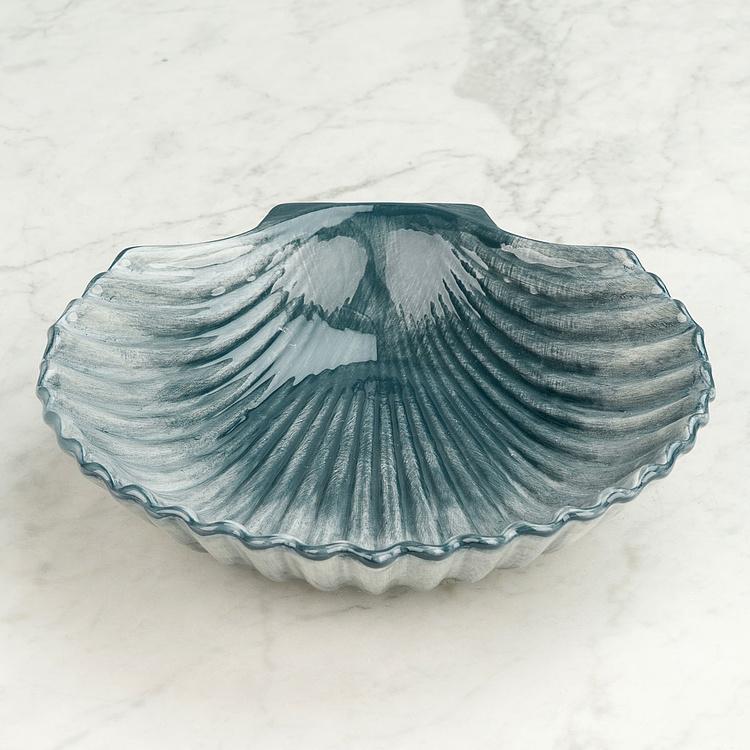 Сервировочное блюдо Голубая ракушка Shell Plate Blue