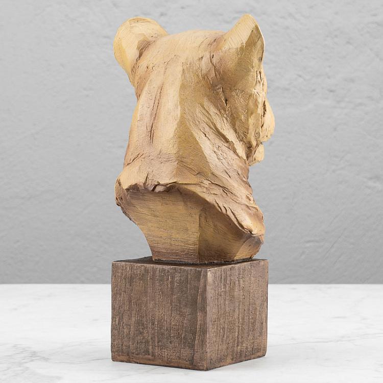 Статуэтка на подставке Голова львицы Lioness Head On Stand