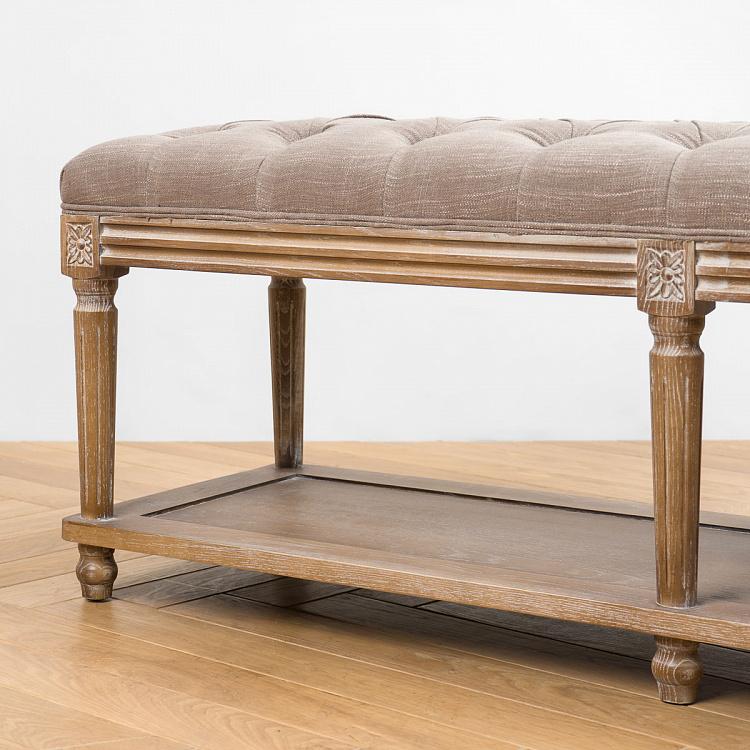 Скамейка Жан-Пьер, песочные ножки Jean-Pierre Ottoman, Oak Sandwashed