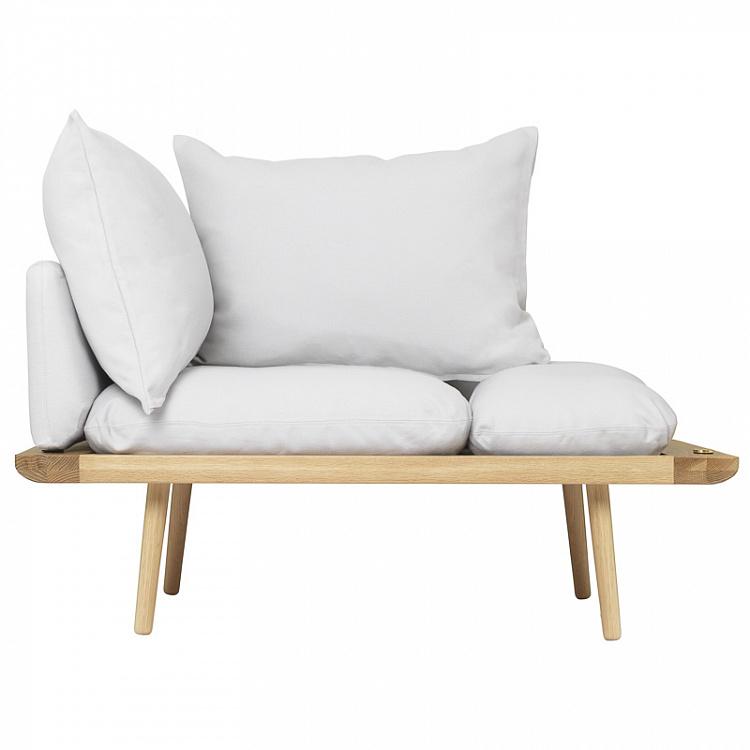 Двухместный диван Бездельник, светлые ножки Lounge Around 1,5 Seater, Oak