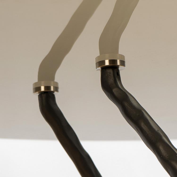 Обеденный круглый стол Чирчео Circeo Dining Table, Antracite Steel