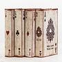 Набор из 4-х шкатулок Set Of 4 Book Boxes Ace Playing Cards