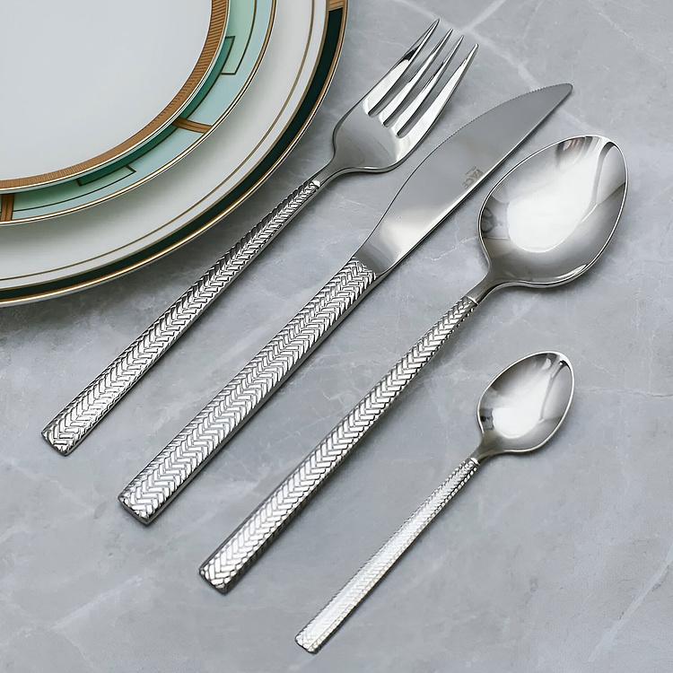 Набор Гера из 24 столовых приборов на 6 персон по 4 предмета в подарочной коробке Set Of 24 Cutlery Pieces Hera