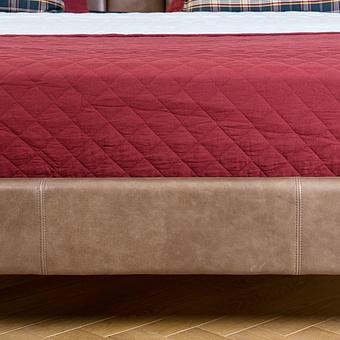 Двуспальная кровать Andorra Double Bed RM натуральная кожа Sand Master